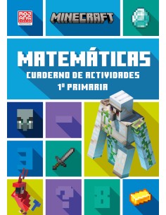 Minecraft oficial cuaderno de actividades Matematicas 1º primaria